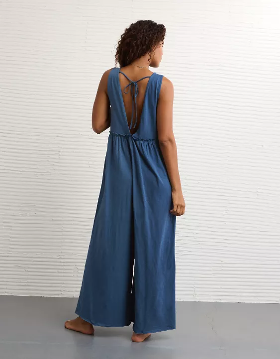 AE Sunchaser Knit V-Neck Jumpsuit - Image 2