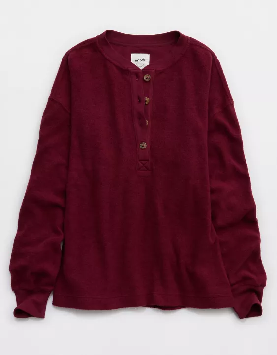 Aerie Sherpa Henley Sweatshirt - Image 3