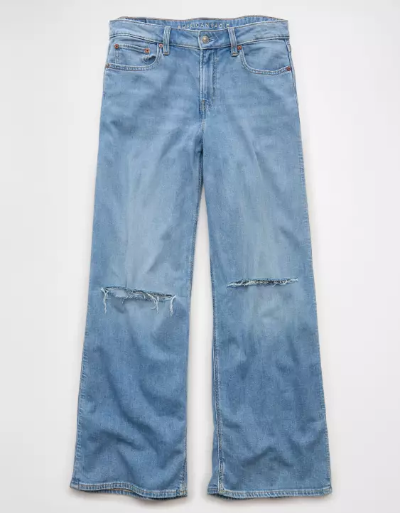 AE Dreamy Drape Stretch Ripped Low-Rise Baggy Wide-Leg Jean - Image 3