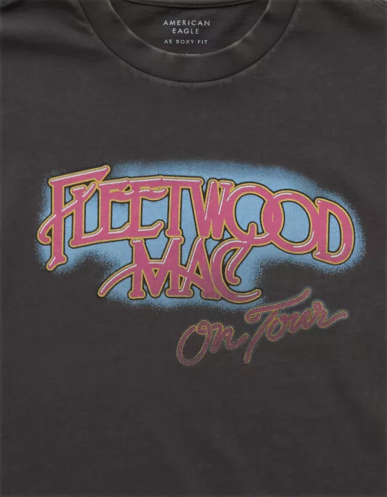 AE Boxy Fleetwood Mac Graphic T-Shirt - Image 6