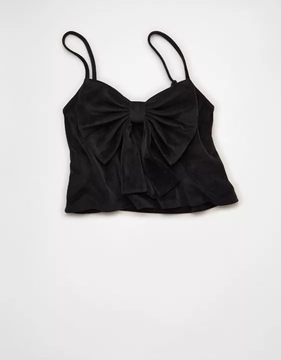 AE Velvet Bow Swing Tank Top - Image 3
