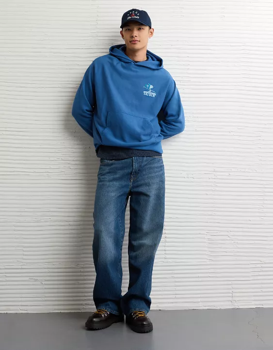 AE Snoopy Graphic Fleece Hoodie - Image 5