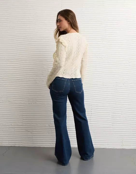 AE Lace Ruffle Sweater - Image 3