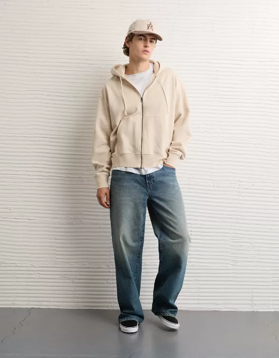 AE Laidback Luxe Heavyweight Full-Zip Hoodie - Image 2