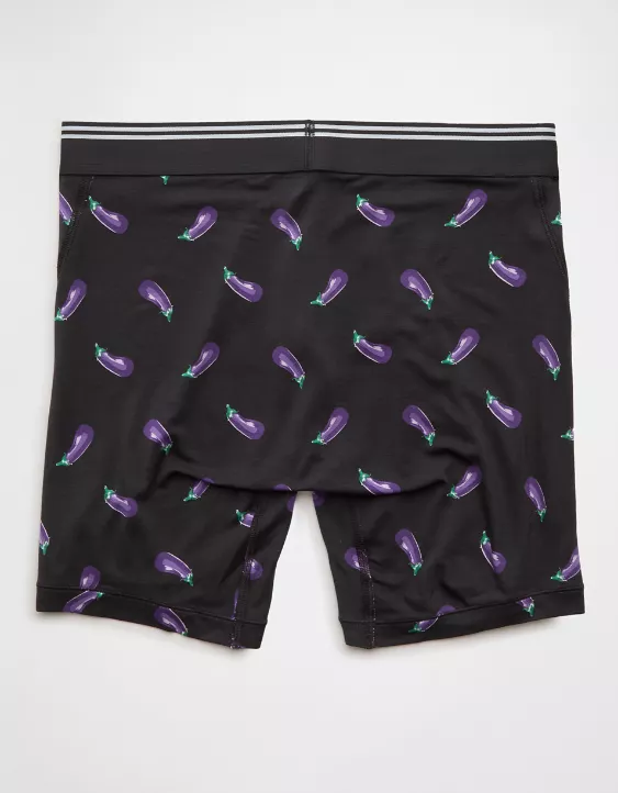 AEO Men's Eggplant 6" Ultra Soft Boxer Brief - Image 4