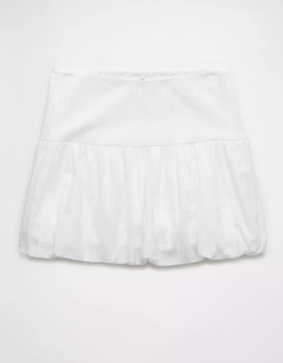 AE High-Waisted Smocked Bubble Skirt - Image 3