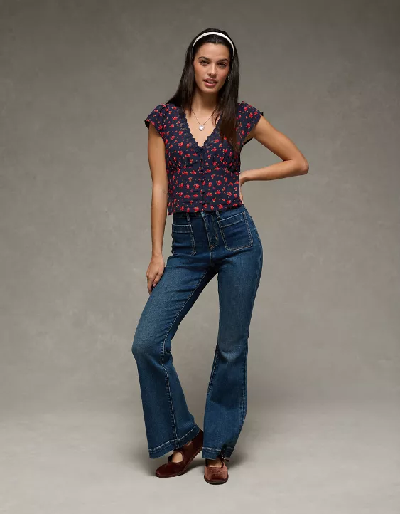 AE Lace Trim Blouse - Image 6