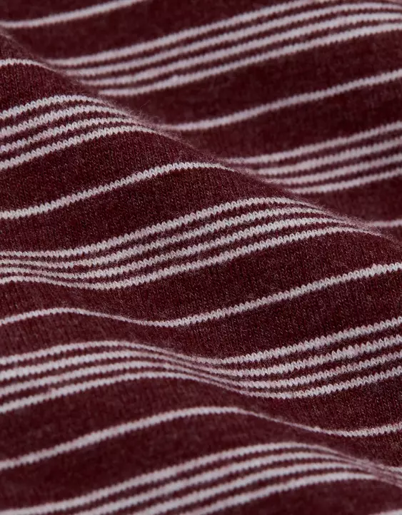 AE 24/7 Club Logo Striped Polo Shirt - Image 6