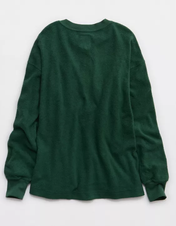 Aerie Sherpa Henley Sweatshirt - Image 4