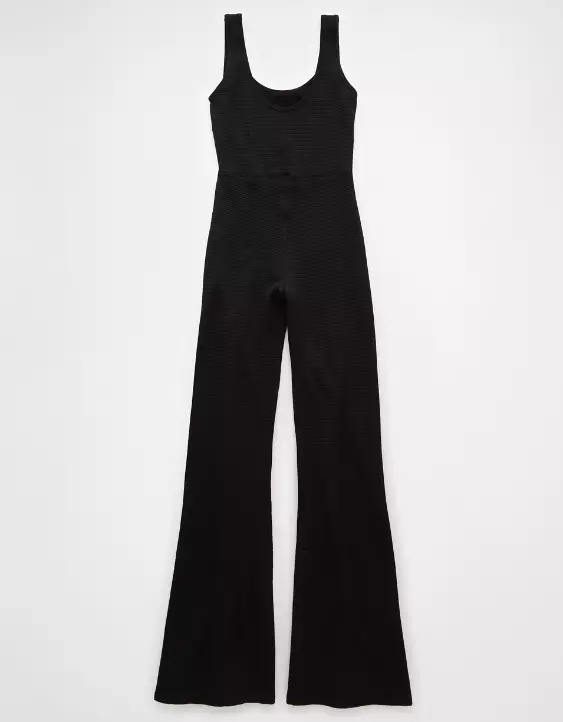 AE Scoop Neck Flare Leg Jumpsuit - Image 4