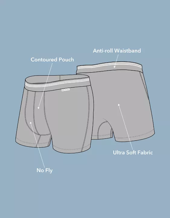 AEO Men's Hot Dogs 4.5" Ultra Soft Boxer Brief - Image 6