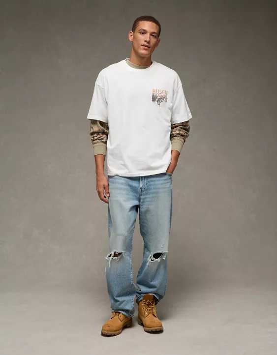 AE Boxy Busch Light Graphic T-Shirt - Image 6