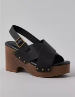 AE Criss-Cross Wedge Clog