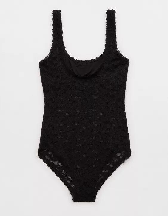 Show Off Vintage Lace Scoop Bodysuit - Image 4