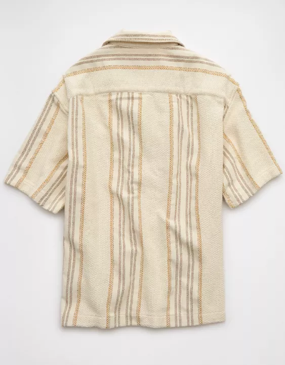 AE Poolside Striped Button-Up Shirt - Image 4
