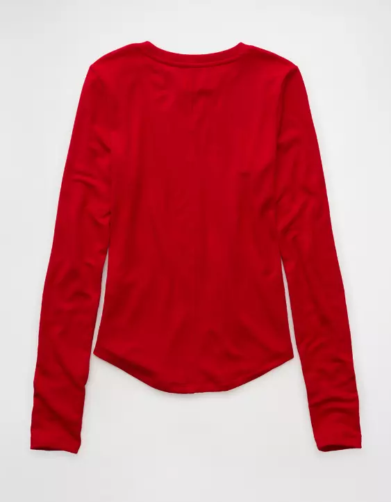 AE Long Sleeve Cozy Crew Neck T-Shirt - Image 4