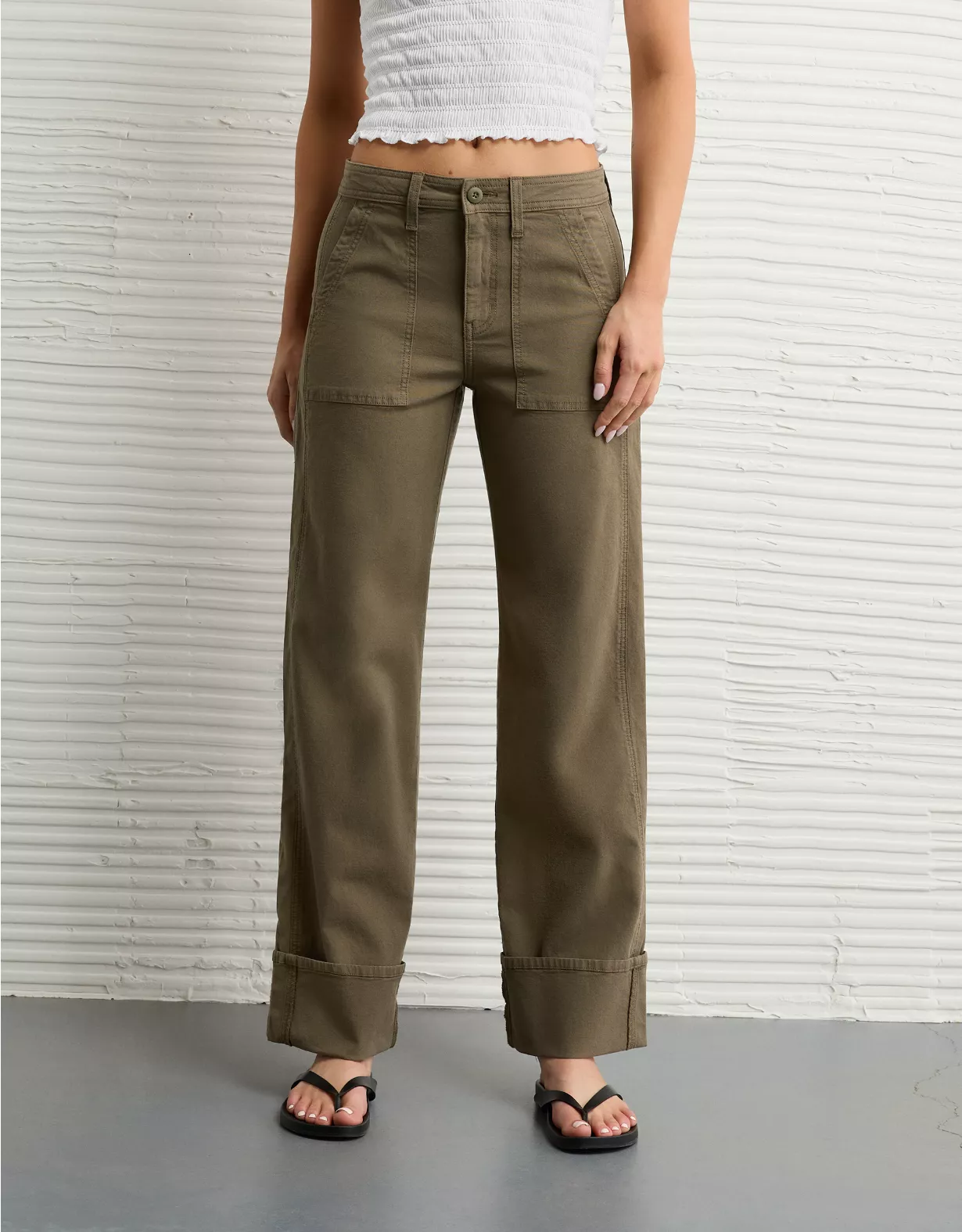 AE Stretch High-Waisted Utility Stovepipe Pant