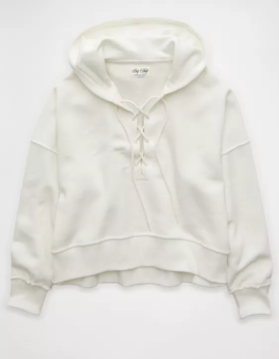 AE Big Hug Lace-Up Hoodie - Image 3