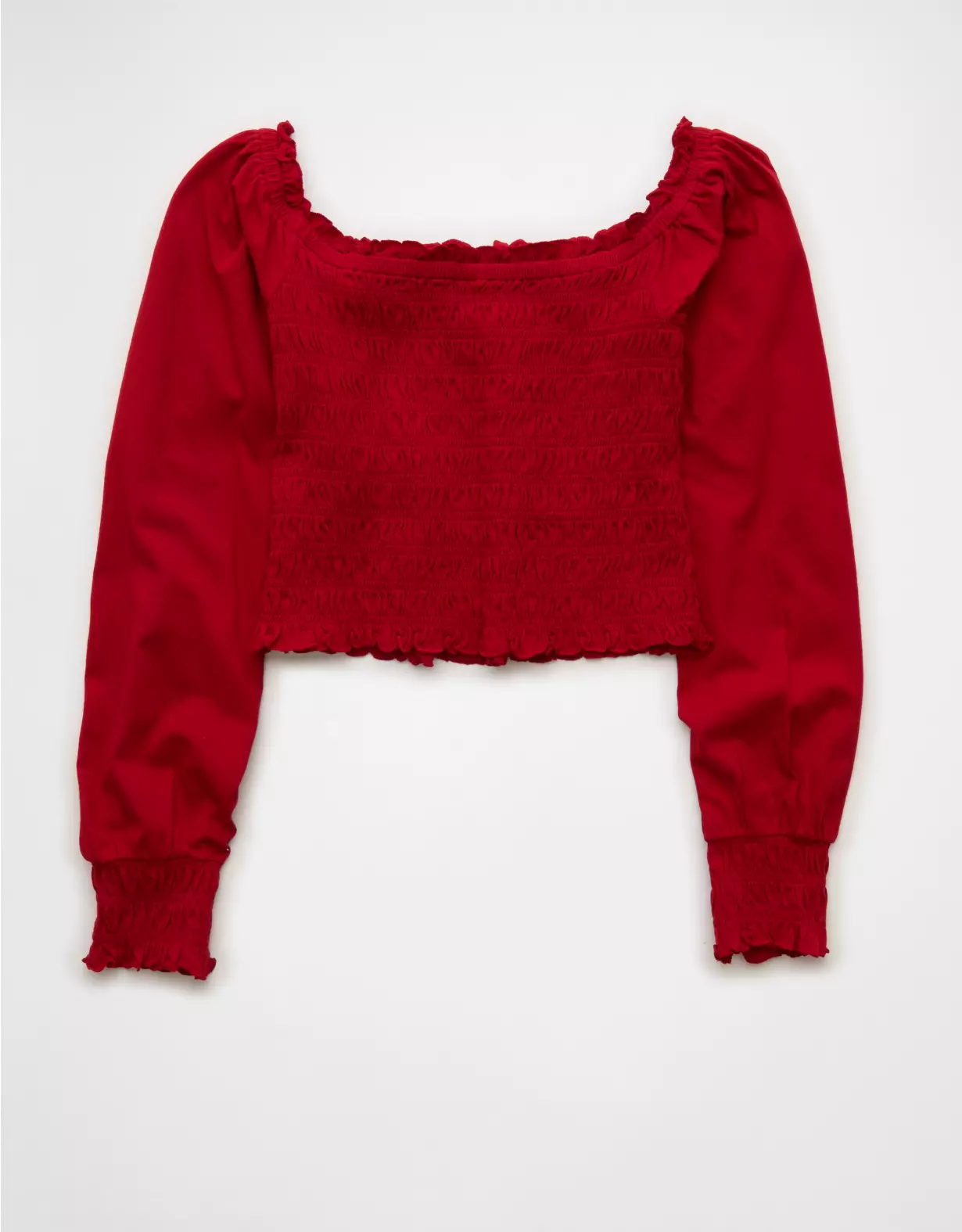 AE Sunchaser Off-the-Shoulder Smocked Tee - Image 2