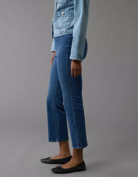 AE Luxe Pull-On High-Waisted Kick Bootcut Crop Jean - Image 5