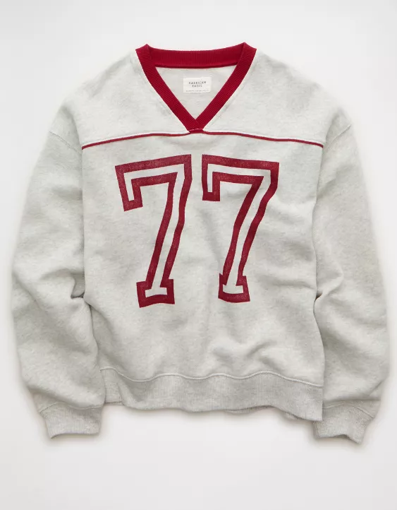 AE Varsity Graphic V-Neck Sweatshirt - Image 3