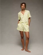 AE Ruffled Flannel PJ Set