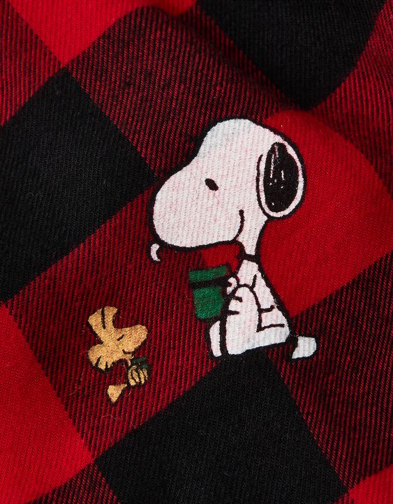 AEO Snoopy Flannel Pocket Boxer - Image 5