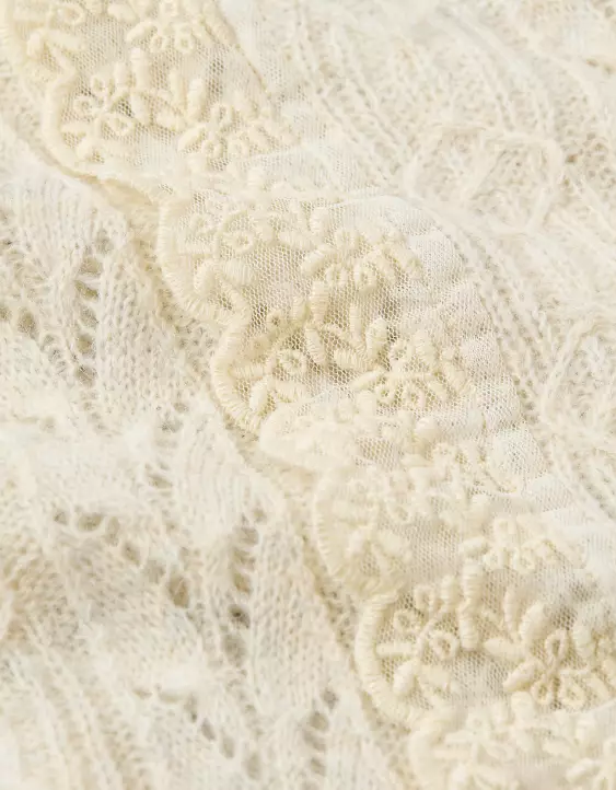 AE Lace Ruffle Sweater - Image 7