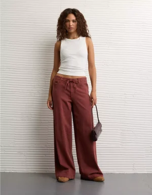 AE Dreamy Drape Stretch Low-Rise Ultra Wide-Leg Pant