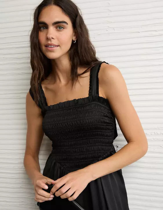 AE Satin Bella Bow Midi Dress - Image 6