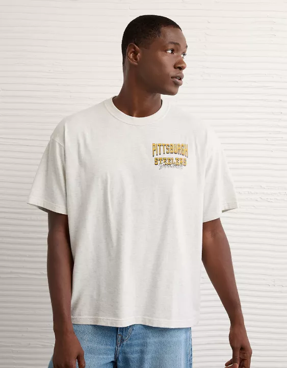 NFL Boxy Pittsburgh Steelers Graphic T-Shirt - Image 7