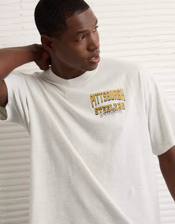 NFL Boxy Pittsburgh Steelers Graphic T-Shirt - Image 5