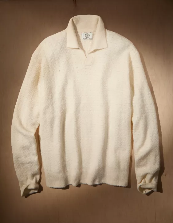 AE x Tru Kolors Long Sleeve Sweater Polo - Image 3