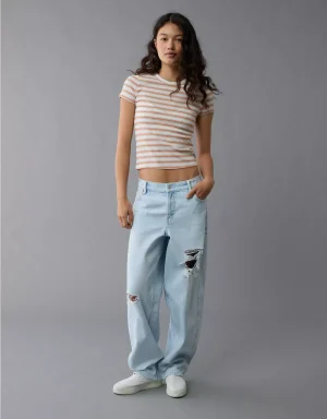 AE Pride Striped Hey Baby Tee