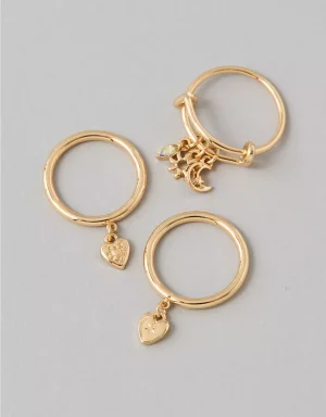AEO Charm Rings 3-Pack