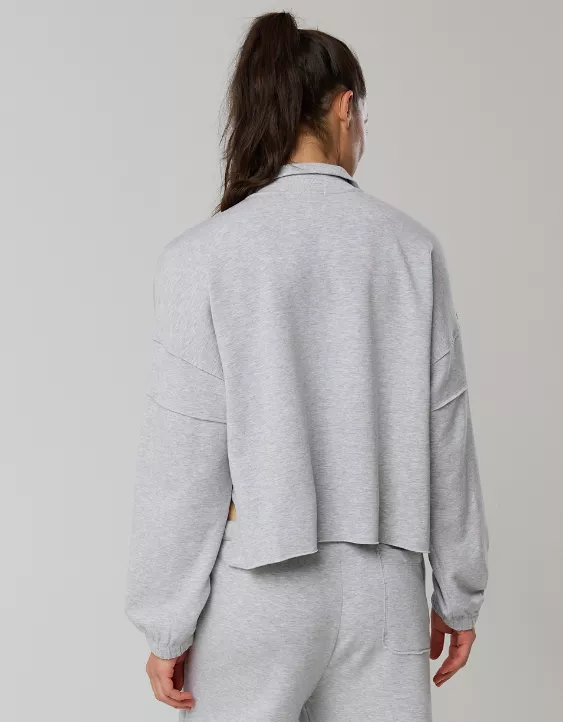 OFFLINE By Aerie OTT Seamed Quarter Zip Sweatshirt - Image 3