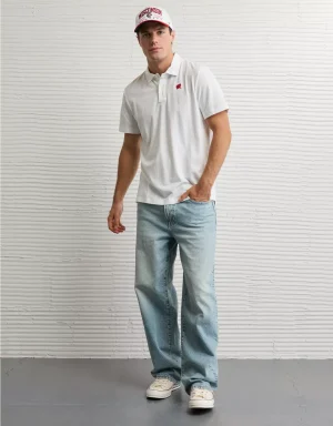 AE 24/7 Wisconsin Badgers Graphic Club Polo Shirt