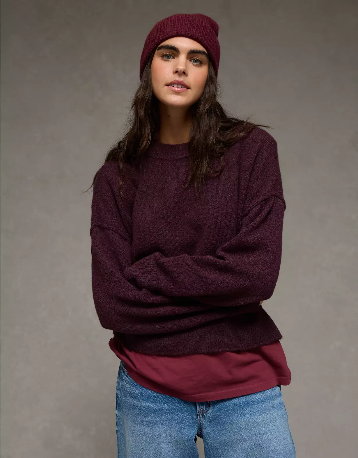 AE Whoa So Soft Classic Crew Neck Sweater