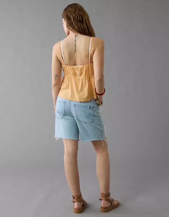 AE 8" Strigid Ripped Perfect Denim Bermuda Short - Image 2