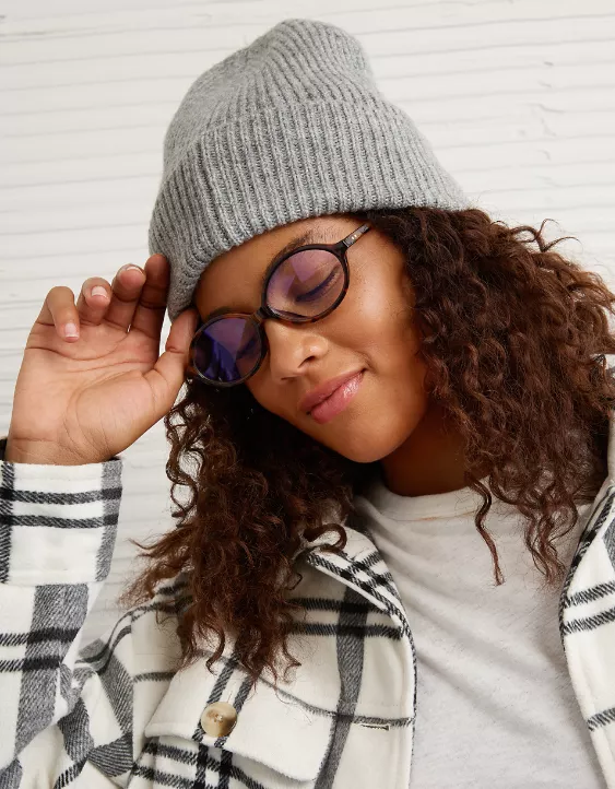 AE Round Tortoiseshell Blue Light Glasses - Image 2