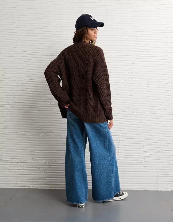 AE Chenille Cardigan Sweater - Image 2