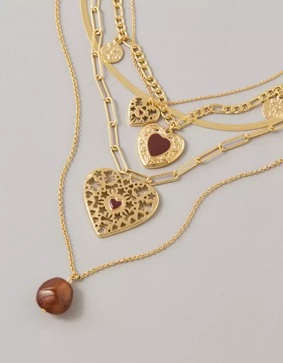 AE Heirloom Heart Necklace 5-Pack - Image 3