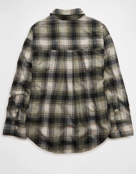 AE Plaid Button-Up Shirt - Image 5
