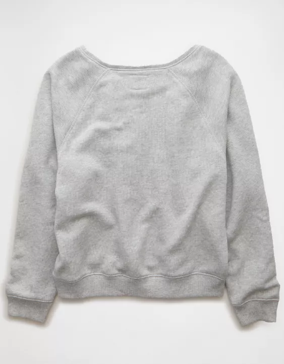 AE Notre Dame Fighting Irish Graphic Off The Shoulder Sweatshirt - Image 4