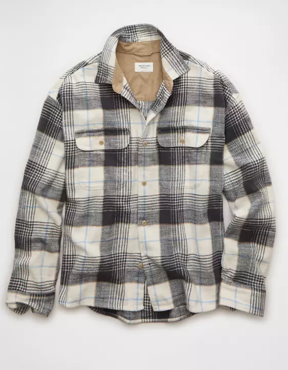 AE Boxy Flannel Shirt - Image 4