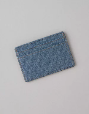 AE Leather & Denim Cardholder