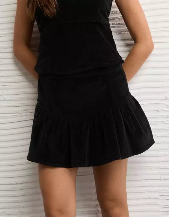 AE High-Waisted Drop-Waist Mini Skirt - Image 5