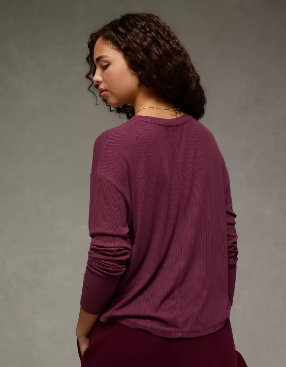 AE Soft & Sexy Long Sleeve Pocket T-Shirt - Image 2