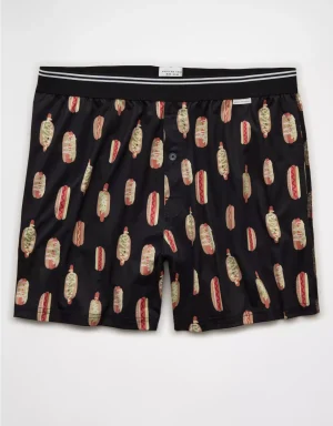 AE Men's Hot Dogs Ultra Soft Pocket Boxer Short