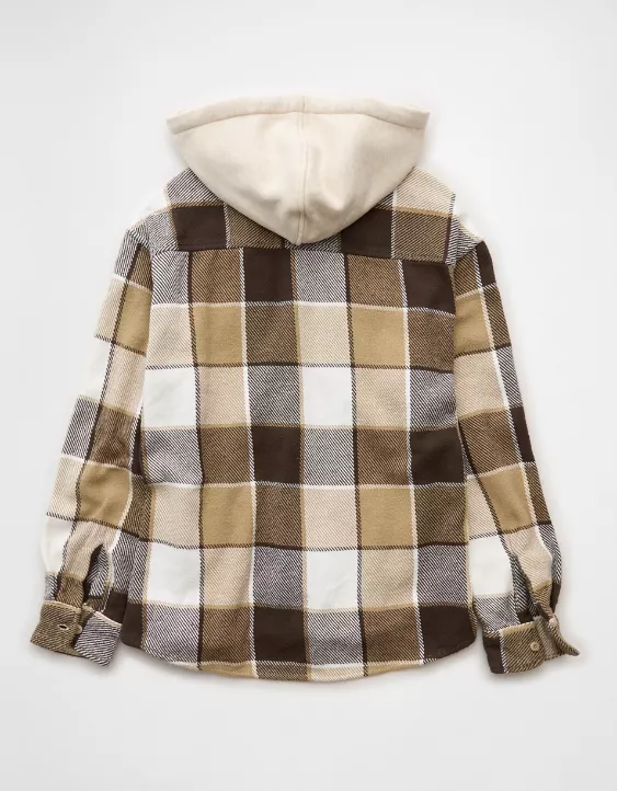 AE Hooded Flannel Shirt - Image 4
